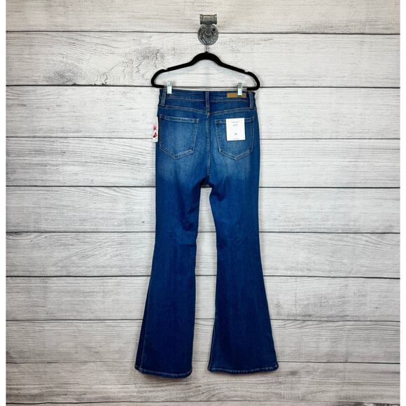 Cello Juniors High Rise Distressed Skinny Flare Boho Rodeo Jeans Size 11 - Picture 4 of 11